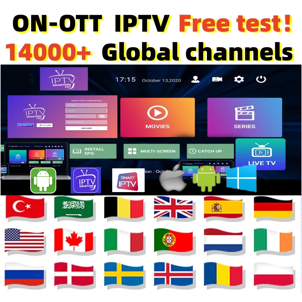 Onott IPTV M3u for all device Android Box Smart IPTV PC world M3u IPTV on-ott